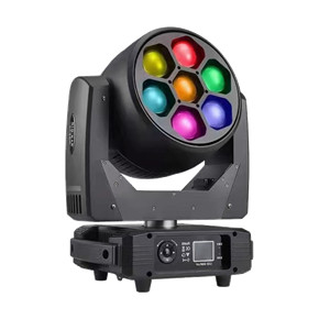 7X40W LED Electronic Stepless Dimming Stage Moving Head Light with RGBW Color Mixing