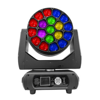Beam Spot Wash Light With 19pcs 40W RGBW LEDs 5-60° Zoom Angle CTO Control 22/36/57/76CH DMX Channels 540° PAN And 270° TILT
